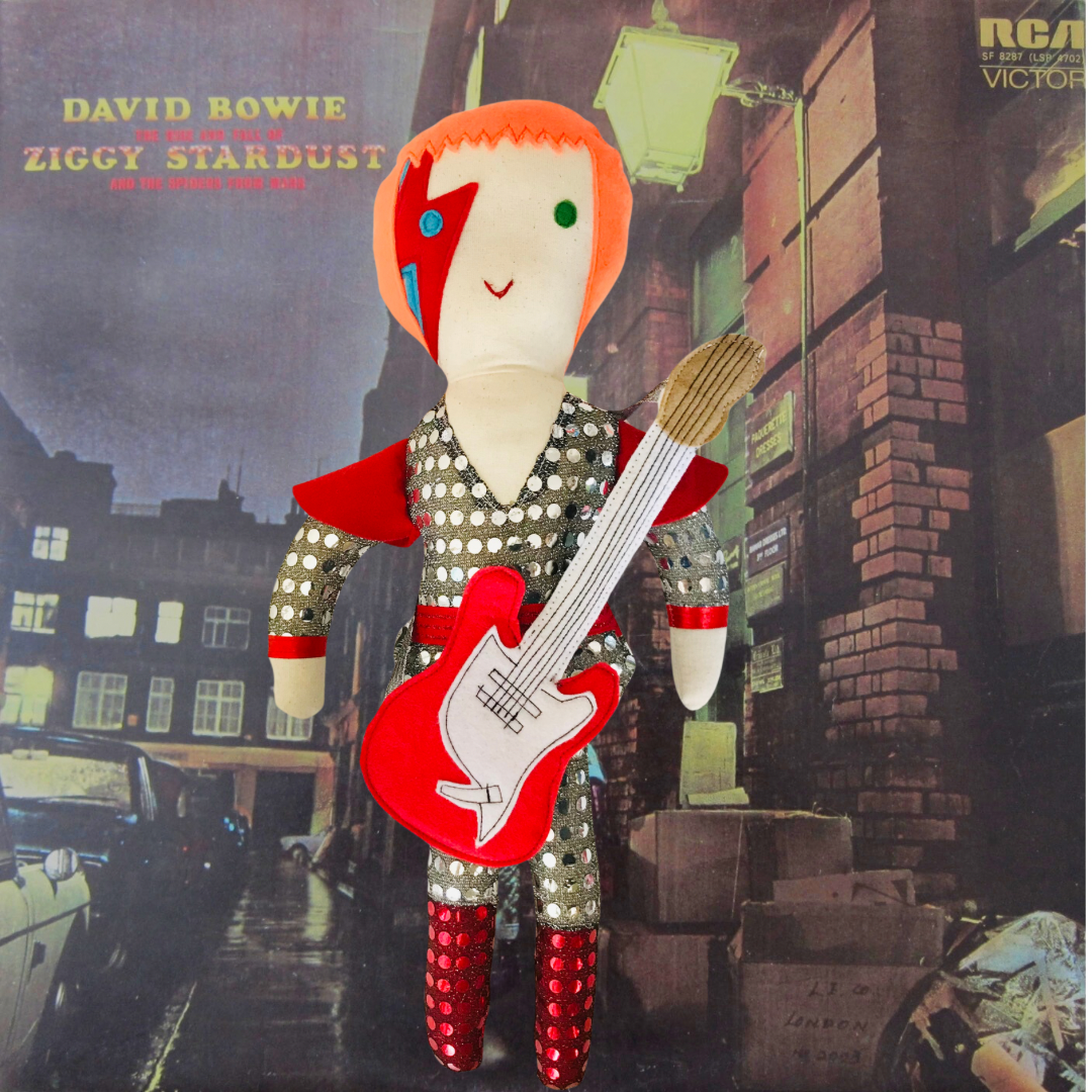 David Bowie Ziggy Stardust Cloth Doll – Far Fetched Designs