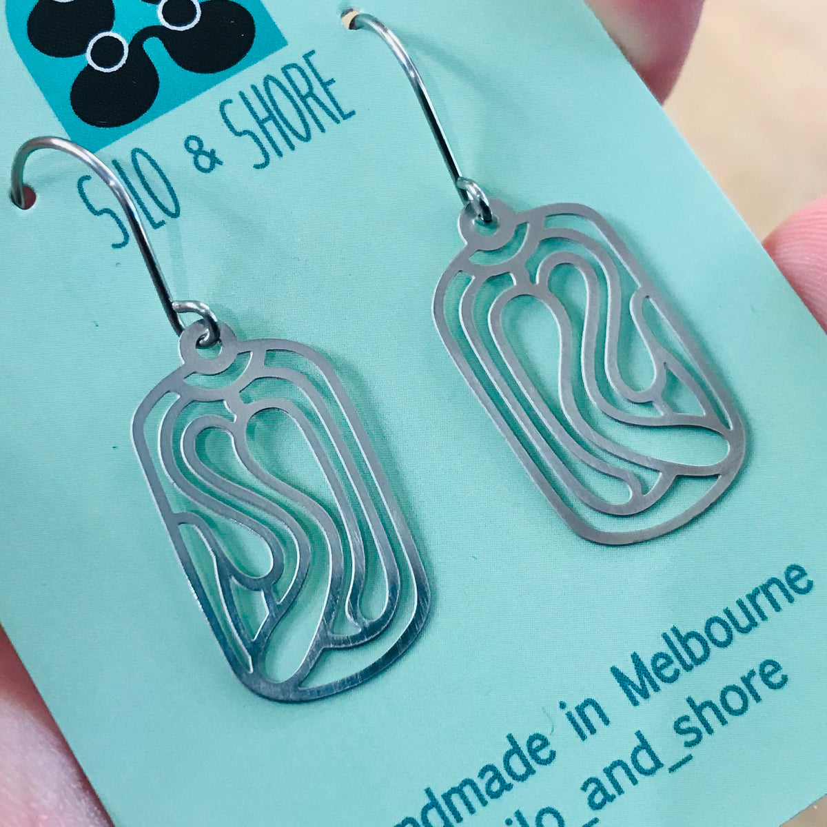 Stainless Steel Statement Earrings - Pathways Range