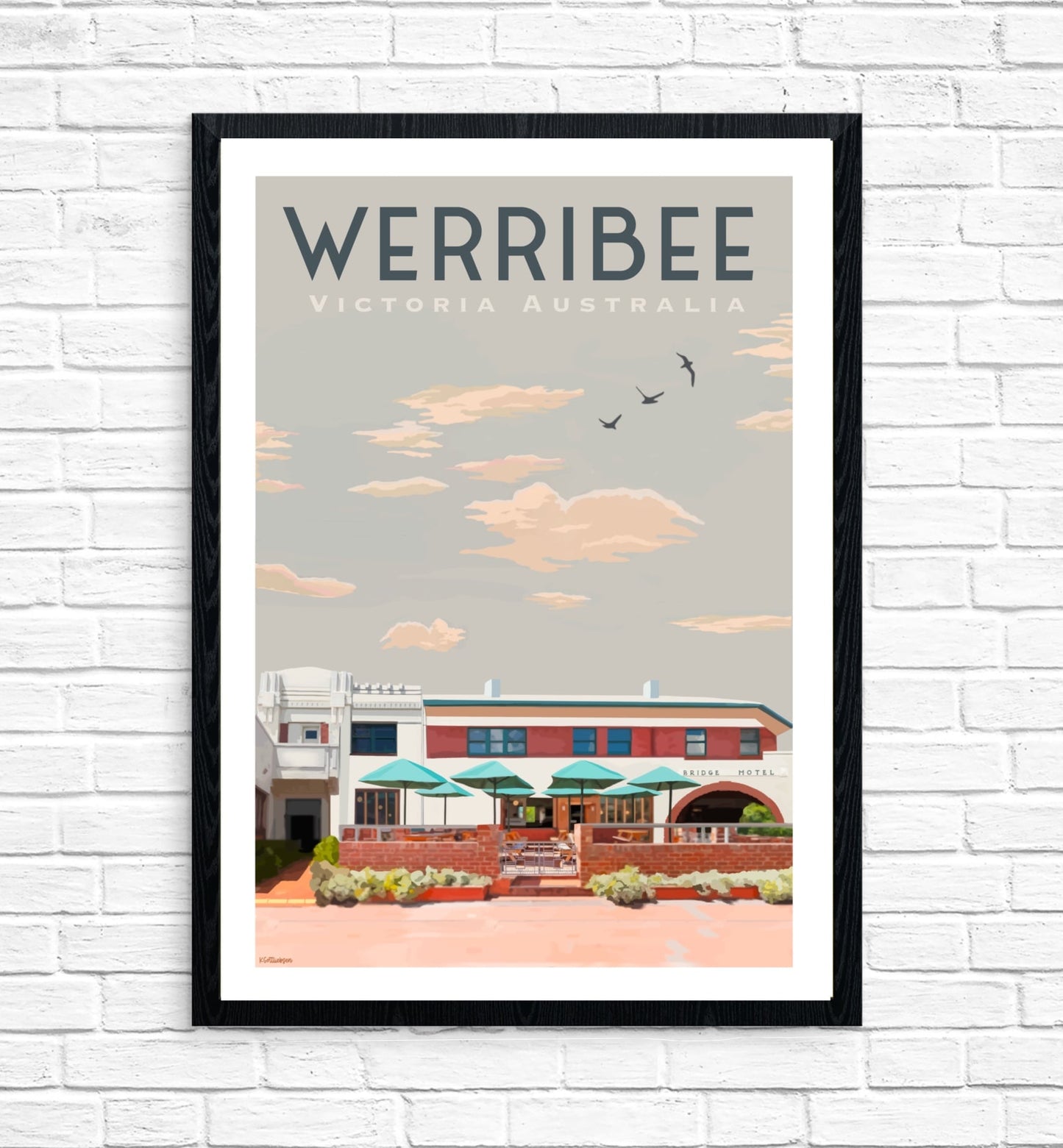 Vintage Poster - Werribee Bridge Hotel