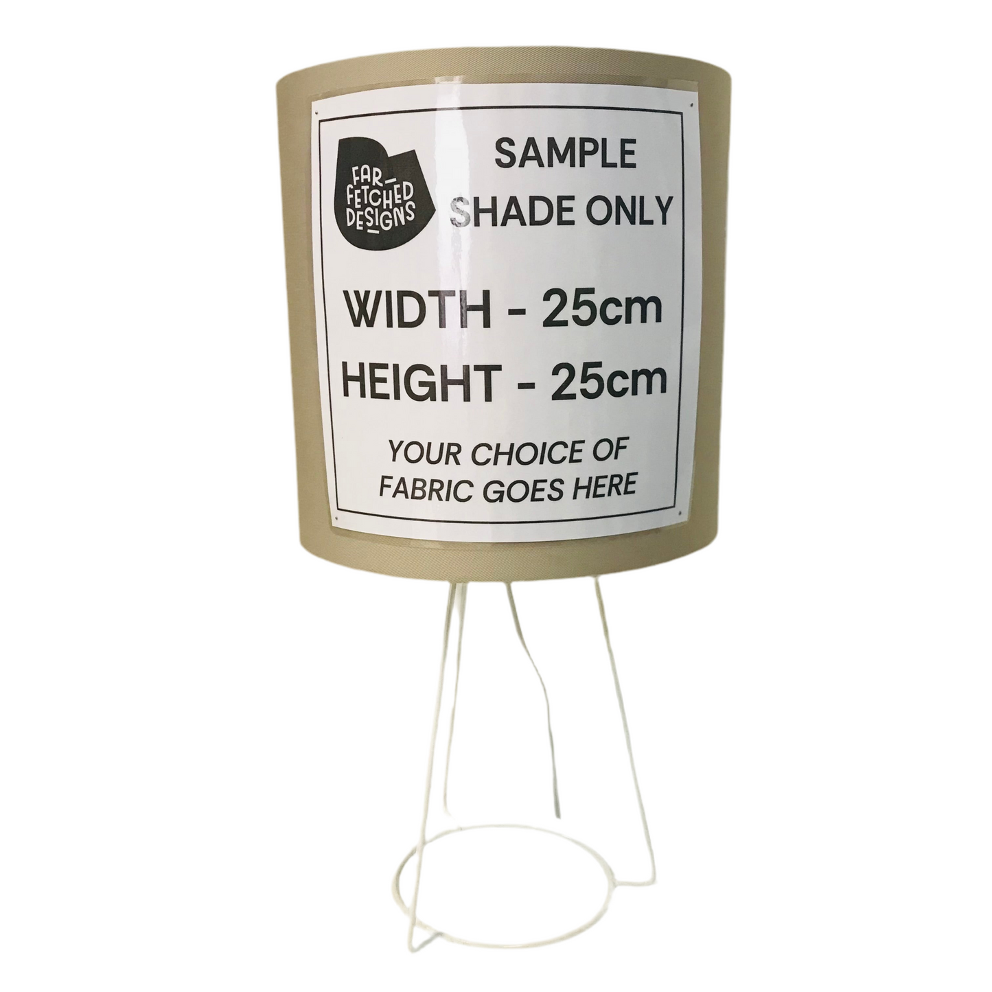 Lamp Base Only - White Wire Tripod Table Lamp