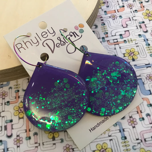 Christmas Bauble Statement Earrings