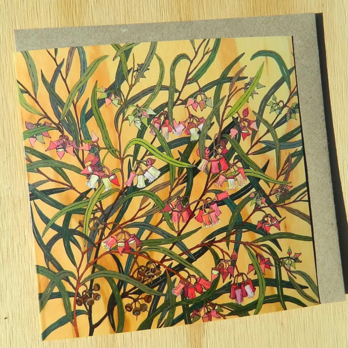 Flora Square Blank Greeting Cards
