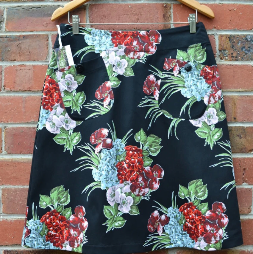 Women's Handmade Pocket Skirt - Romance