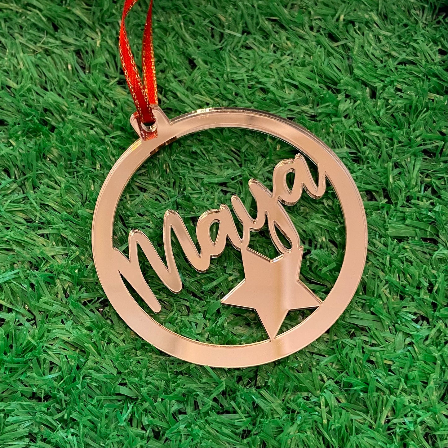 Christmas Personalised Decorations - Lasercut Acrylic