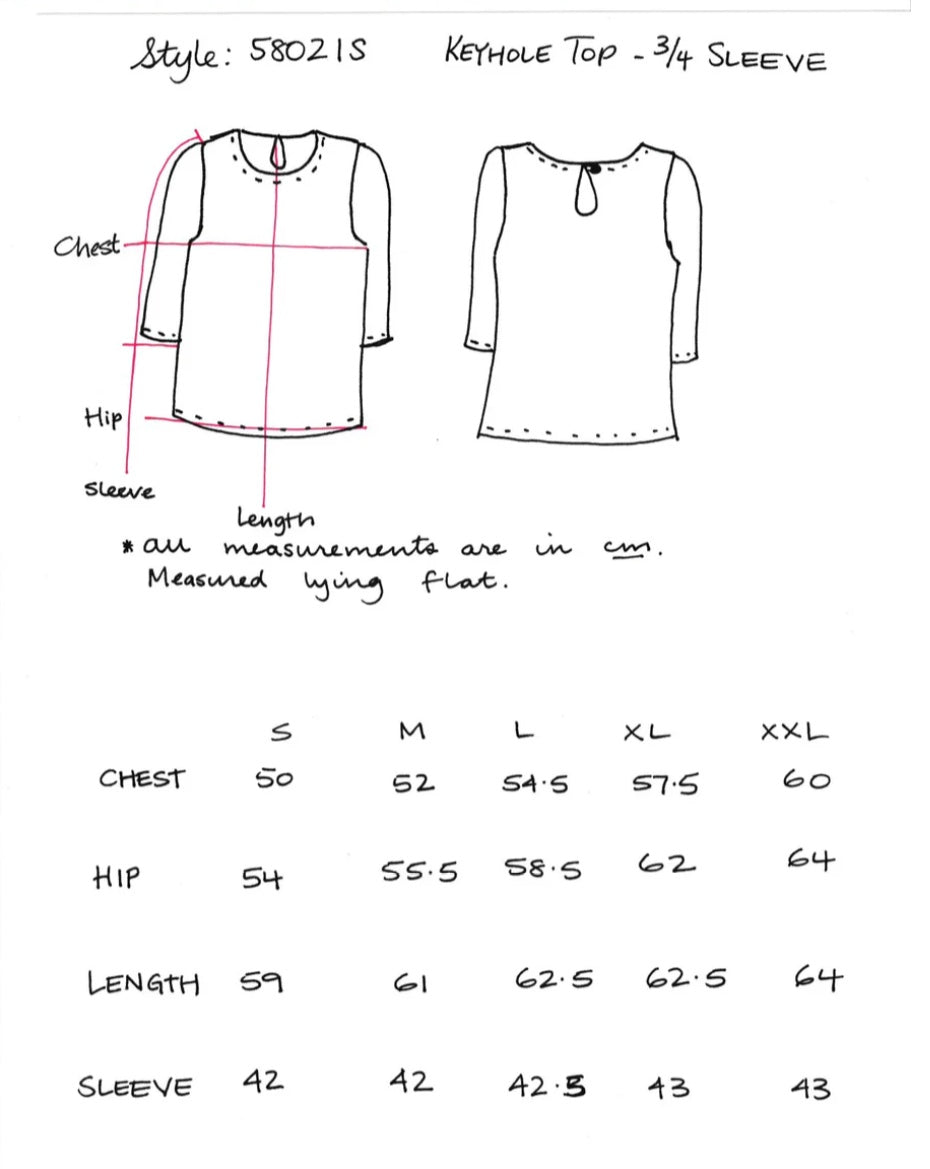 Women's Handmade Keyhole Top - Blue Earth