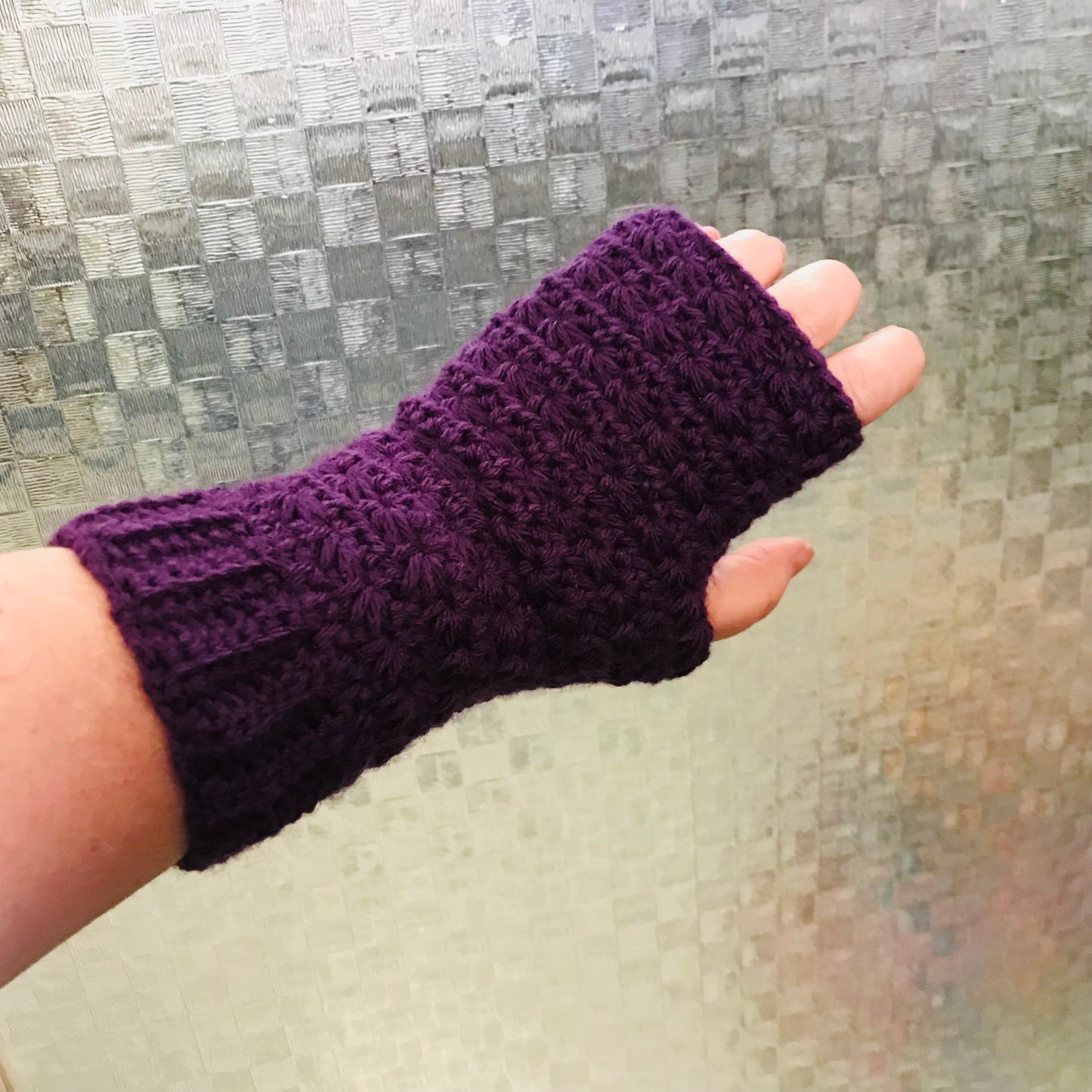 Crochet fingerless gloves - various colours