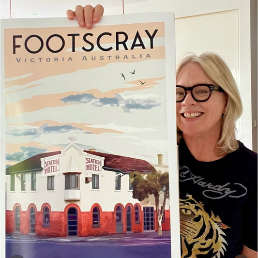 Vintage Poster - Footscray Station Hotel