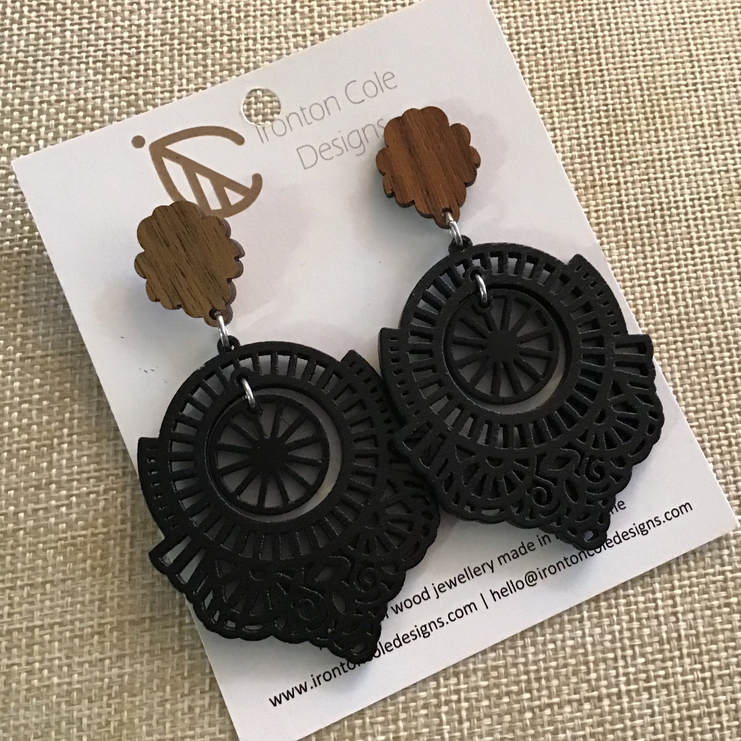 Handpainted Laser Cut earrings - Moroccan Range