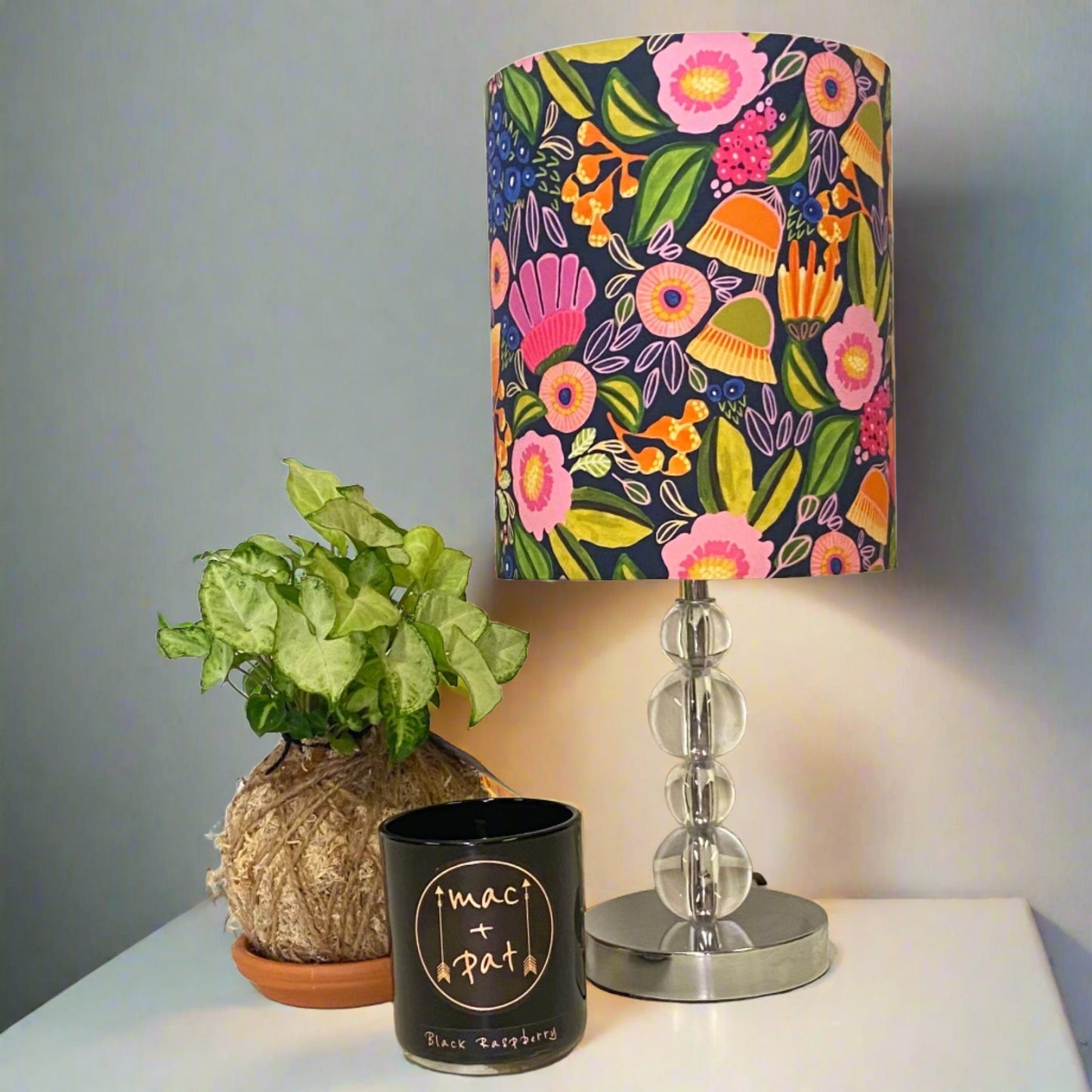 Custom Lamp Shade only - In Full Bloom