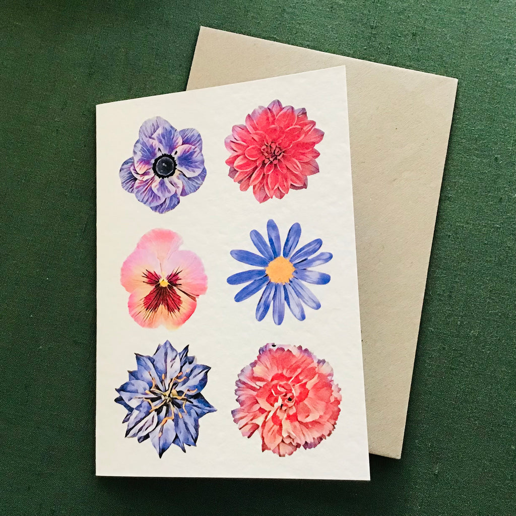 Vintage Floral Greeting Card Collection