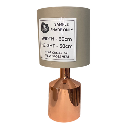 Lamp Base Only - Copper Barrel Table Lamp
