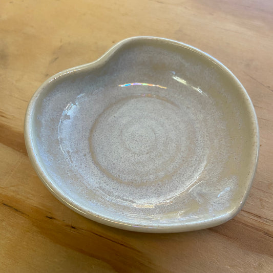 Handthrown Pottery Heart Trinket Dish