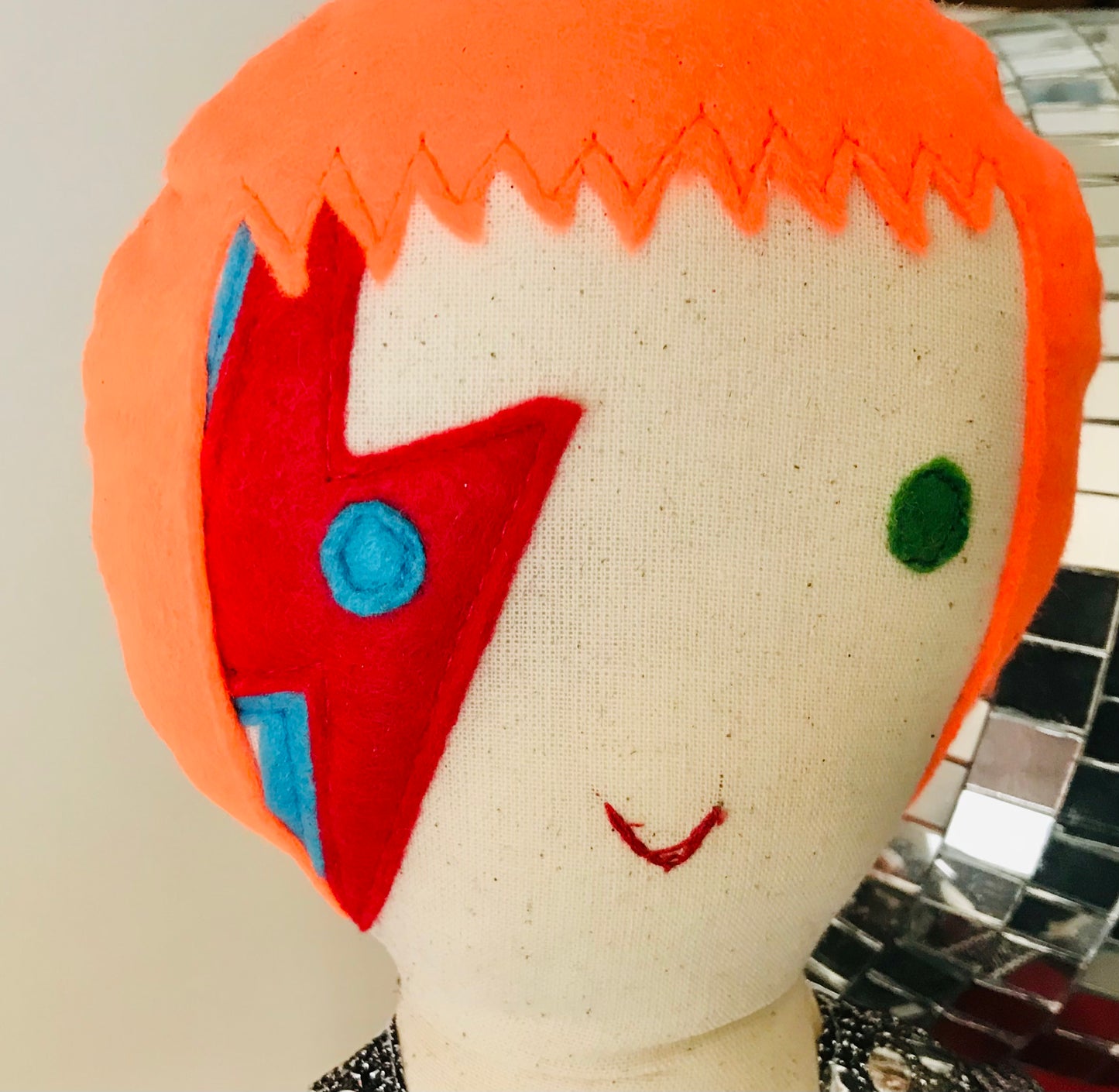David Bowie Ziggy Stardust Cloth Doll