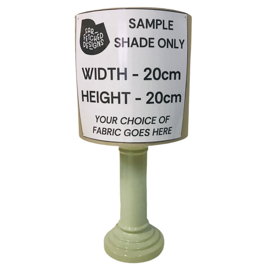 Lamp Base Only - Sage Gloss Ceramic Column Table Lamp