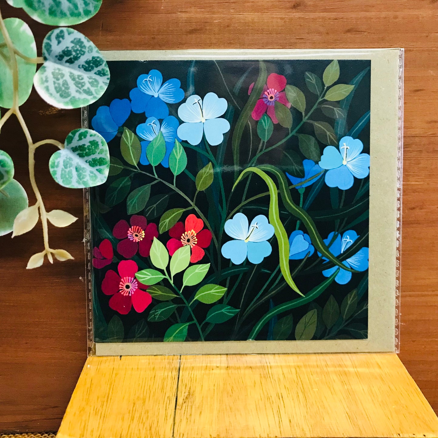 Flora Square Blank Greeting Cards