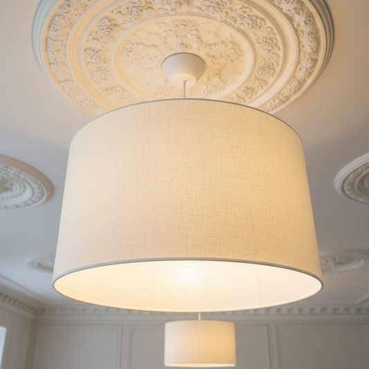 Custom Lamp Shade only - Basics - Supreme Homespun 100% Cotton / Celery