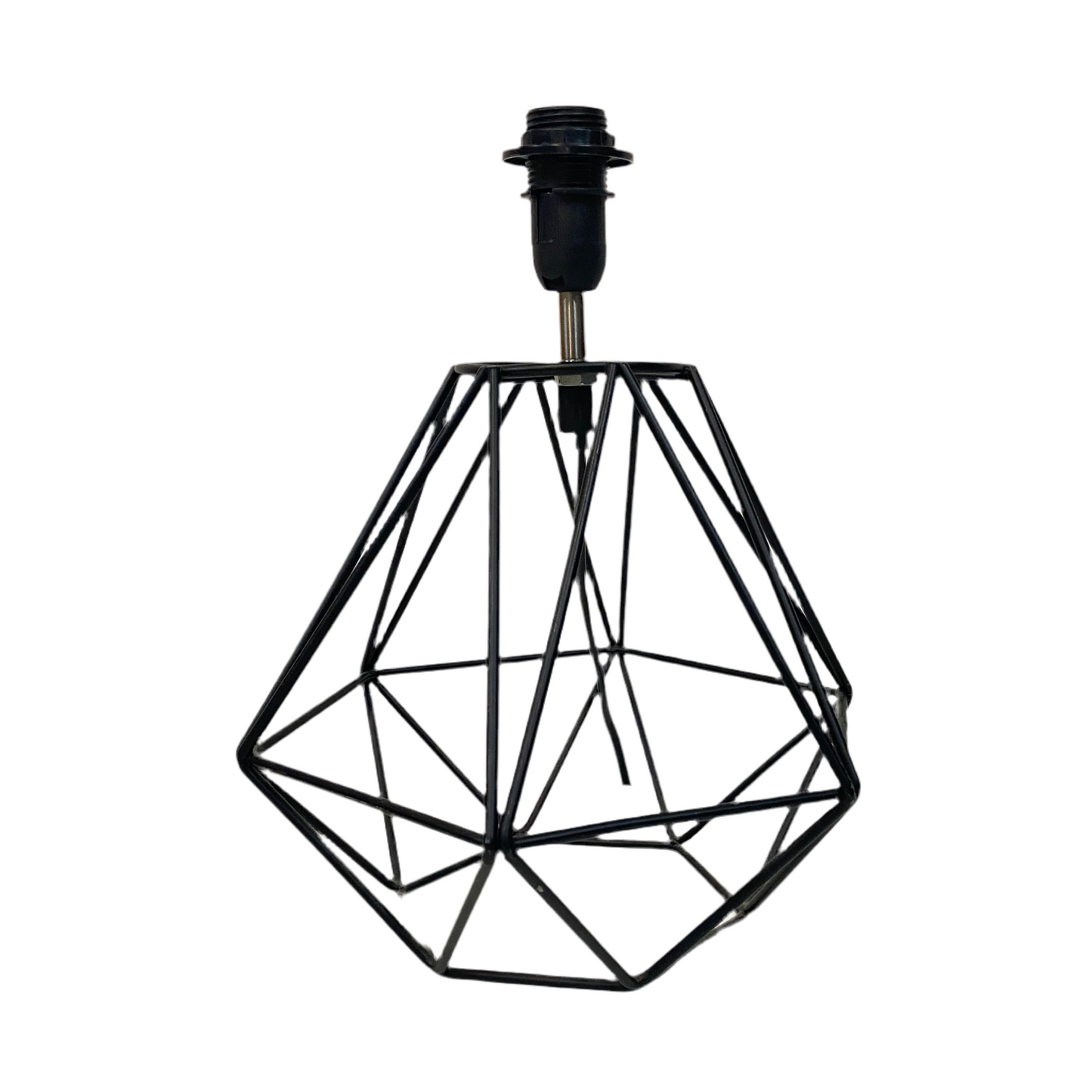 Lamp Base Only - Black Caged Sphere Table Lamp