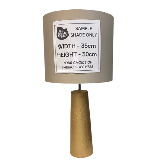 Lamp Base Only - Gold Concrete Pilar Table Lamp