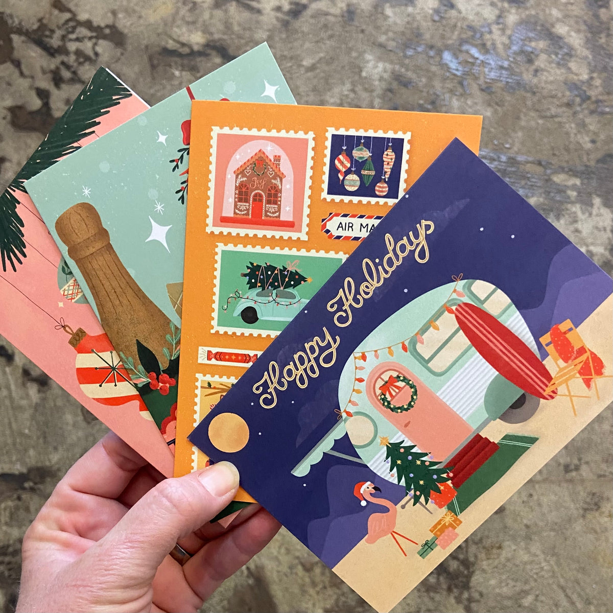 Christmas Card Packs 4 Pack Far Fetched Designs