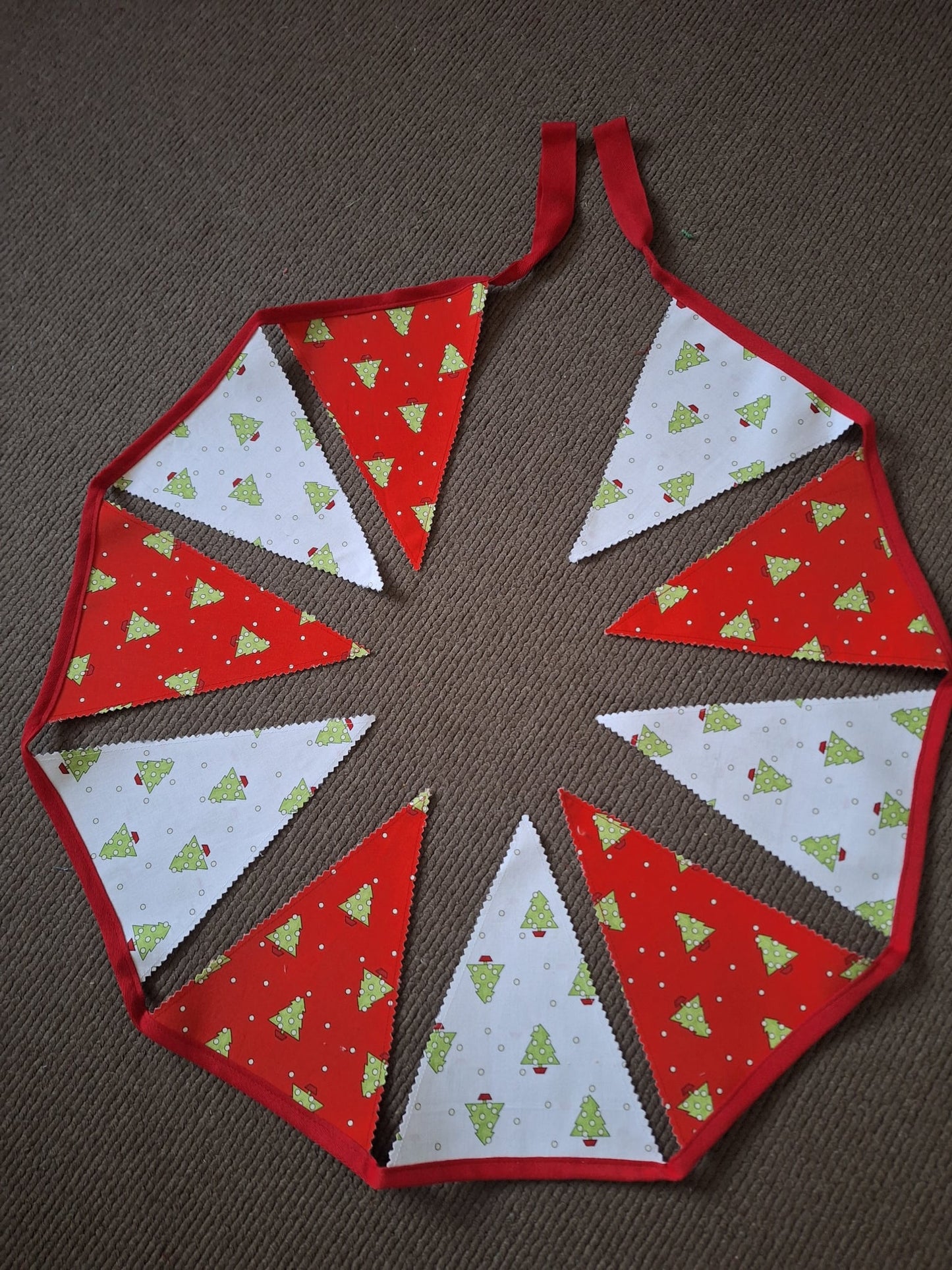Handmade Fabric Christmas Bunting