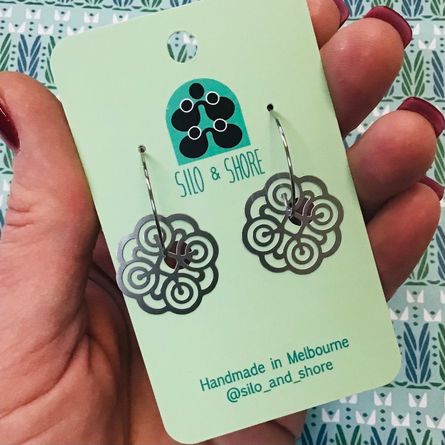 Stainless Steel Statement Earrings - Deco Range