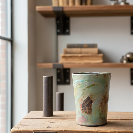 Raku Decorative Vase - Multi Glaze