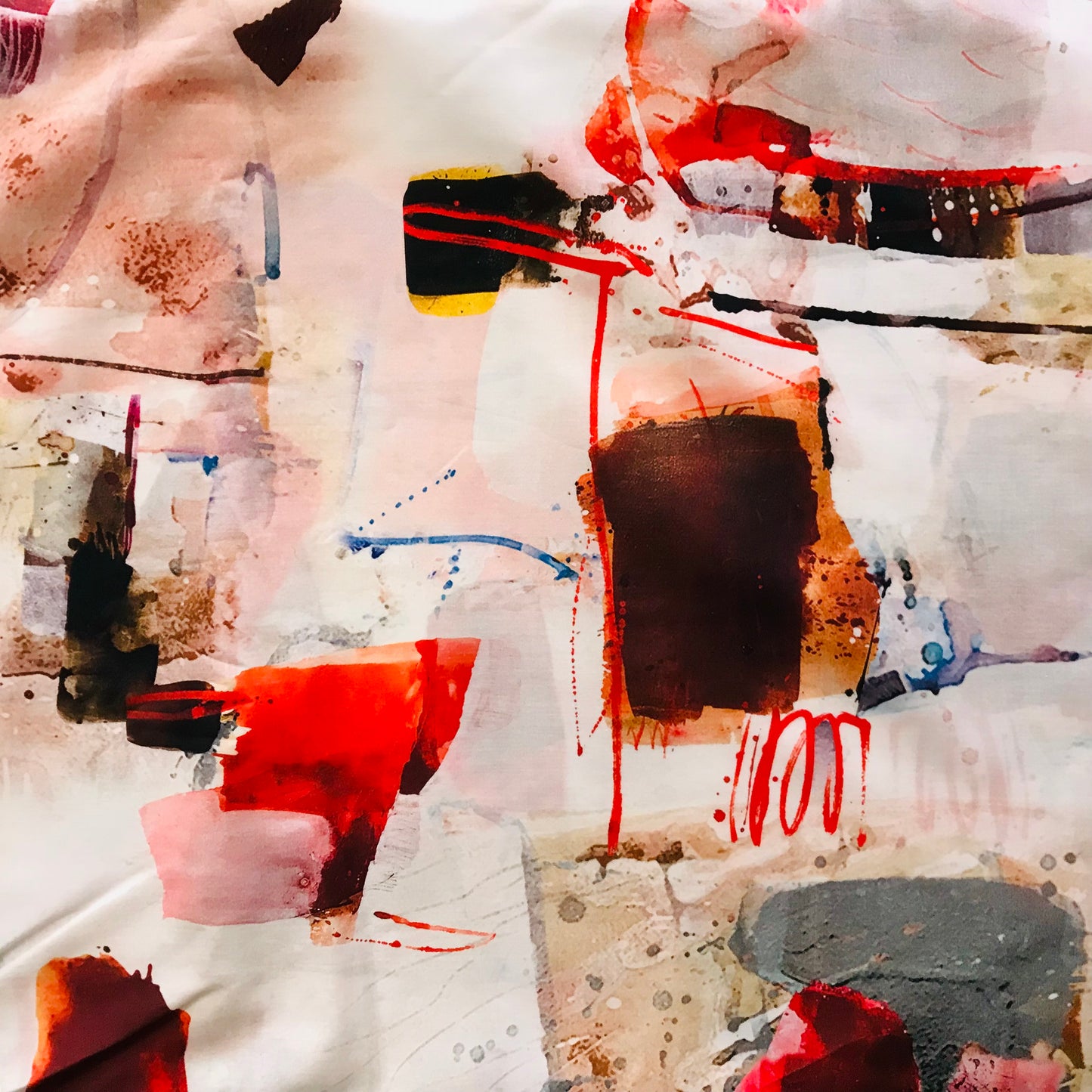 Custom Lamp Shade only - Abstract Wine and Dine