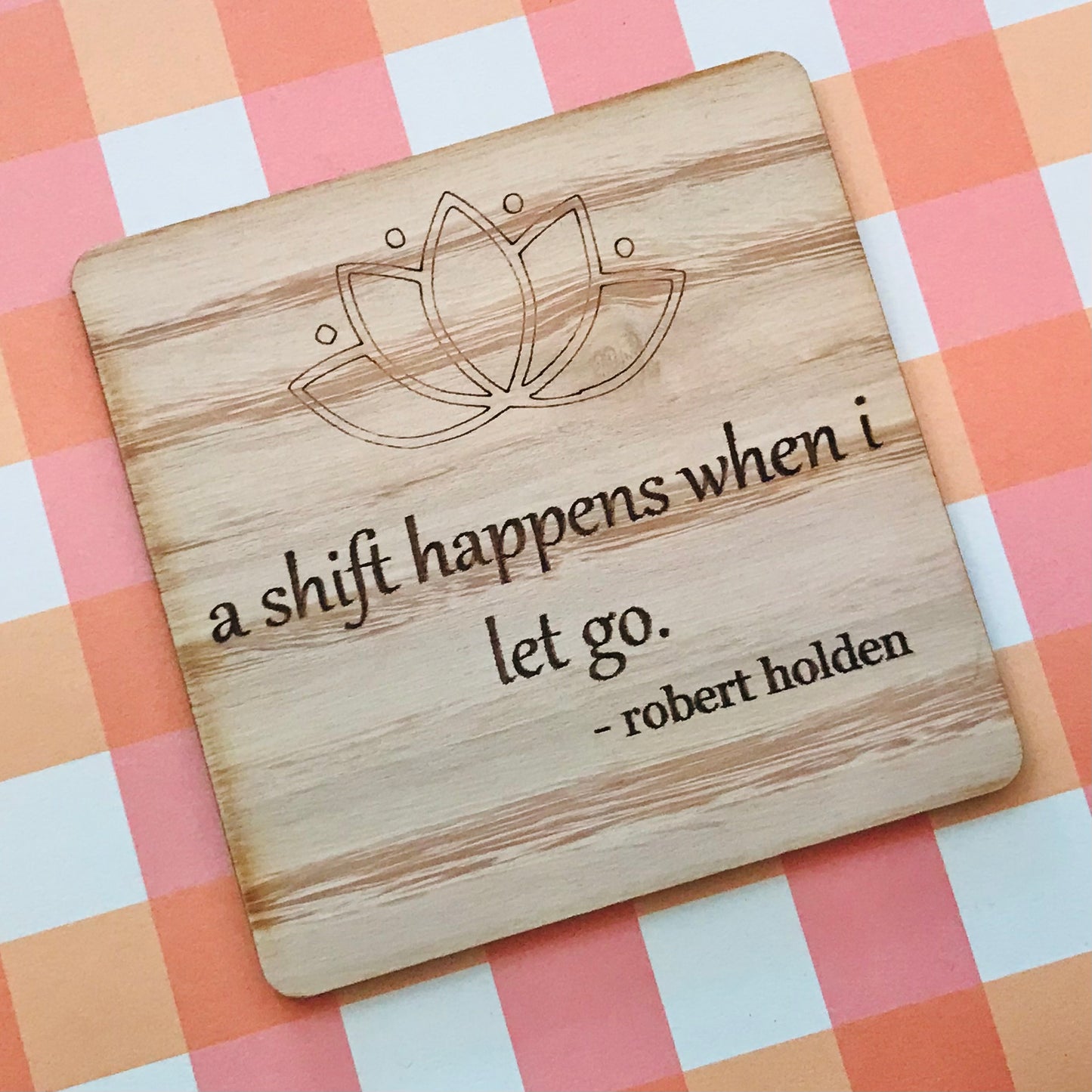 Laser Cut & Engraved Australian Sustainable Timber Individual Coasters
