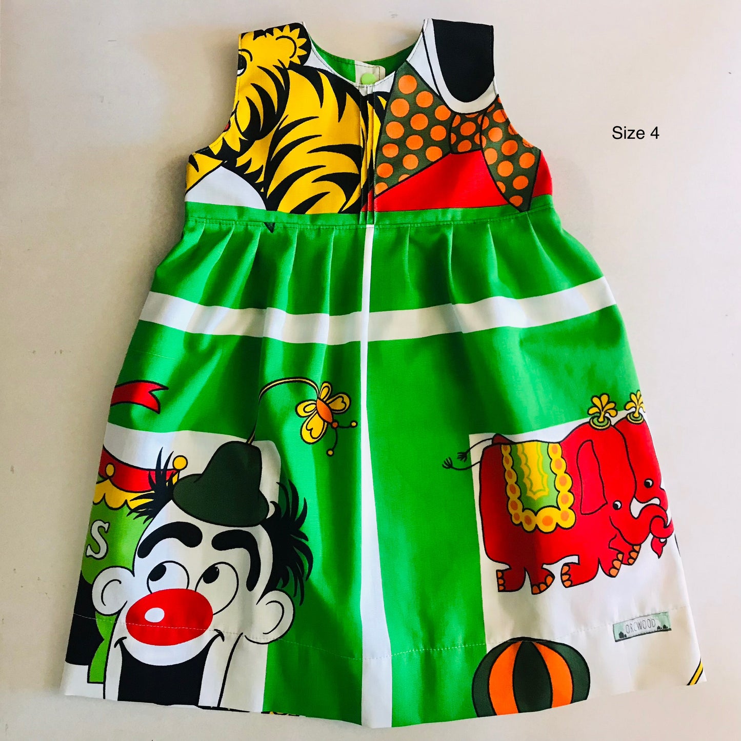 Girls empire handmade dress - Vintage Circus