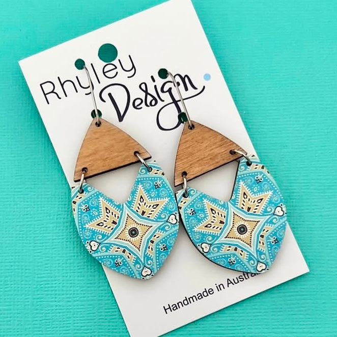 Bamboo Two Piece Earrings