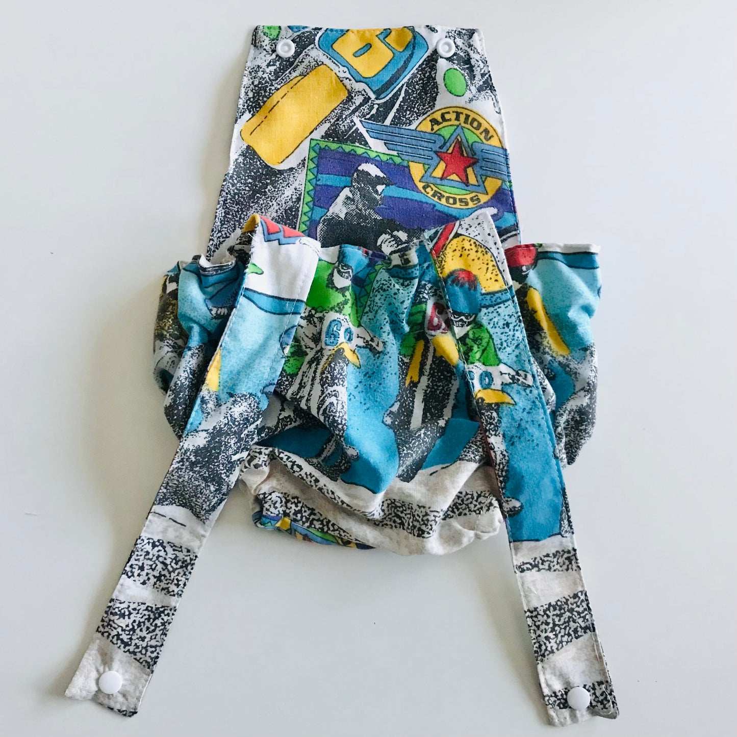 Baby Toddler Summer Romper - Upcycled Dirt Bike Screamers