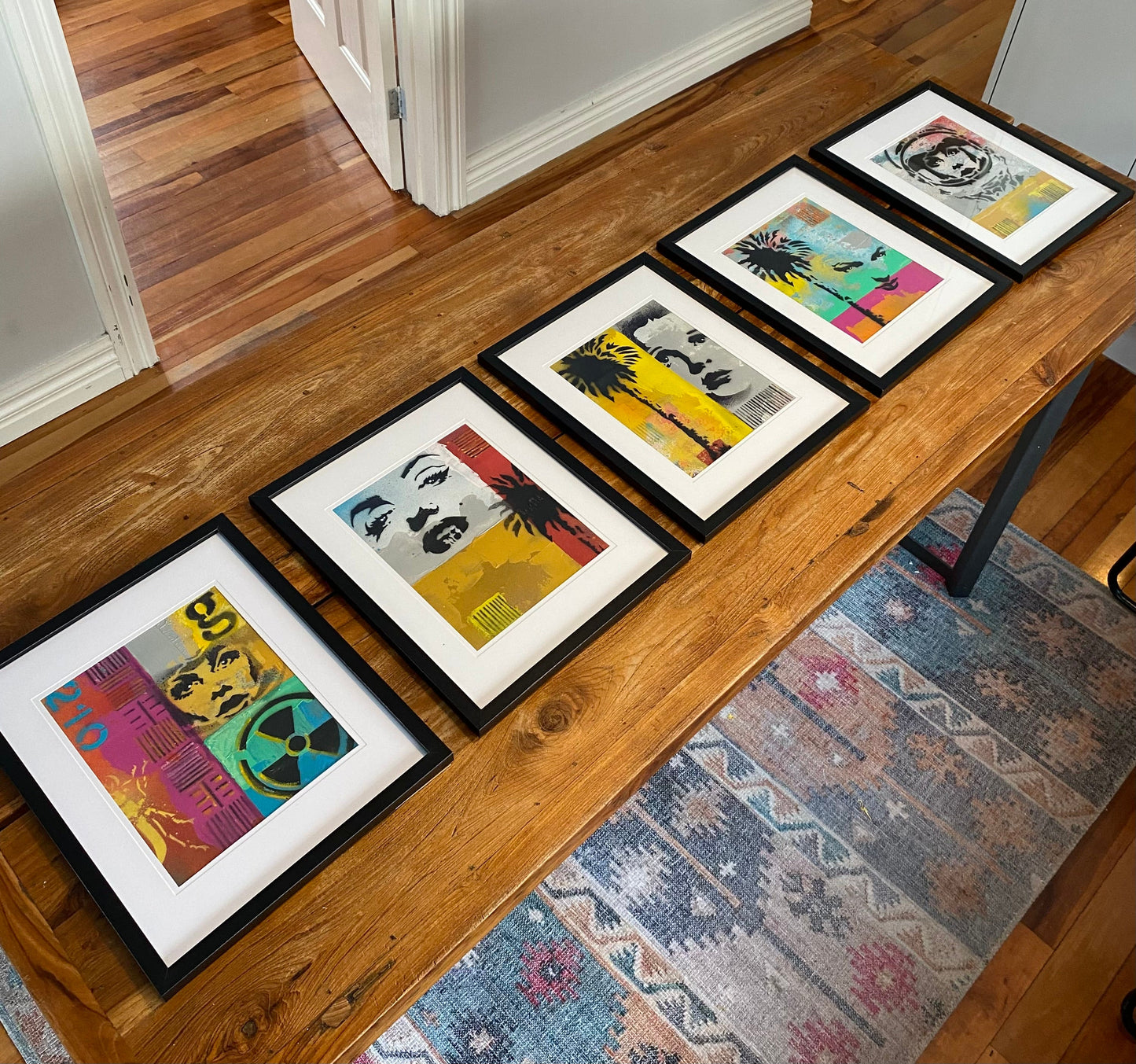 Inner West Stencil & Spraypaint Original Artwork - framed #2