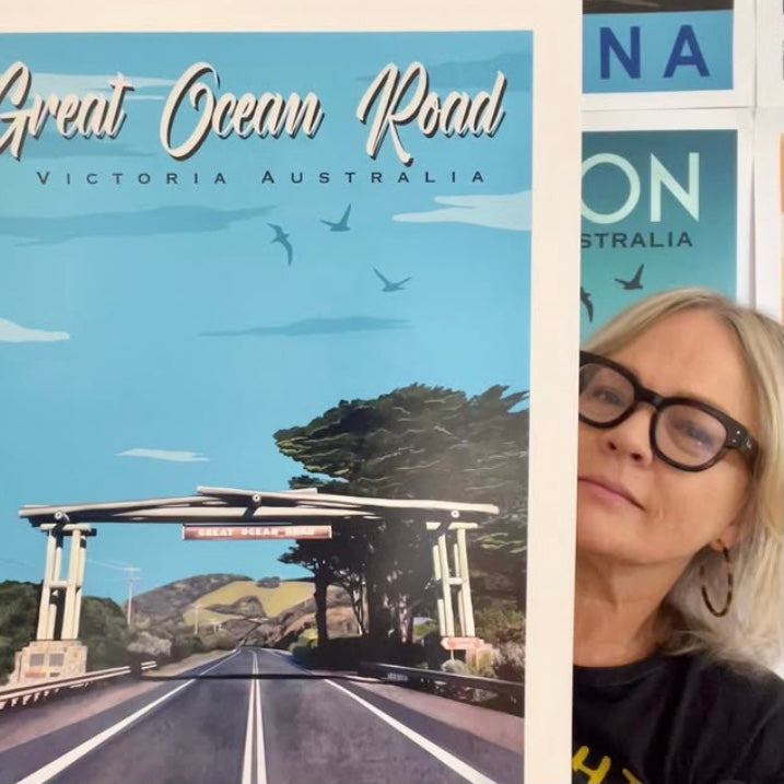 Vintage Poster - Great Ocean Road Drive