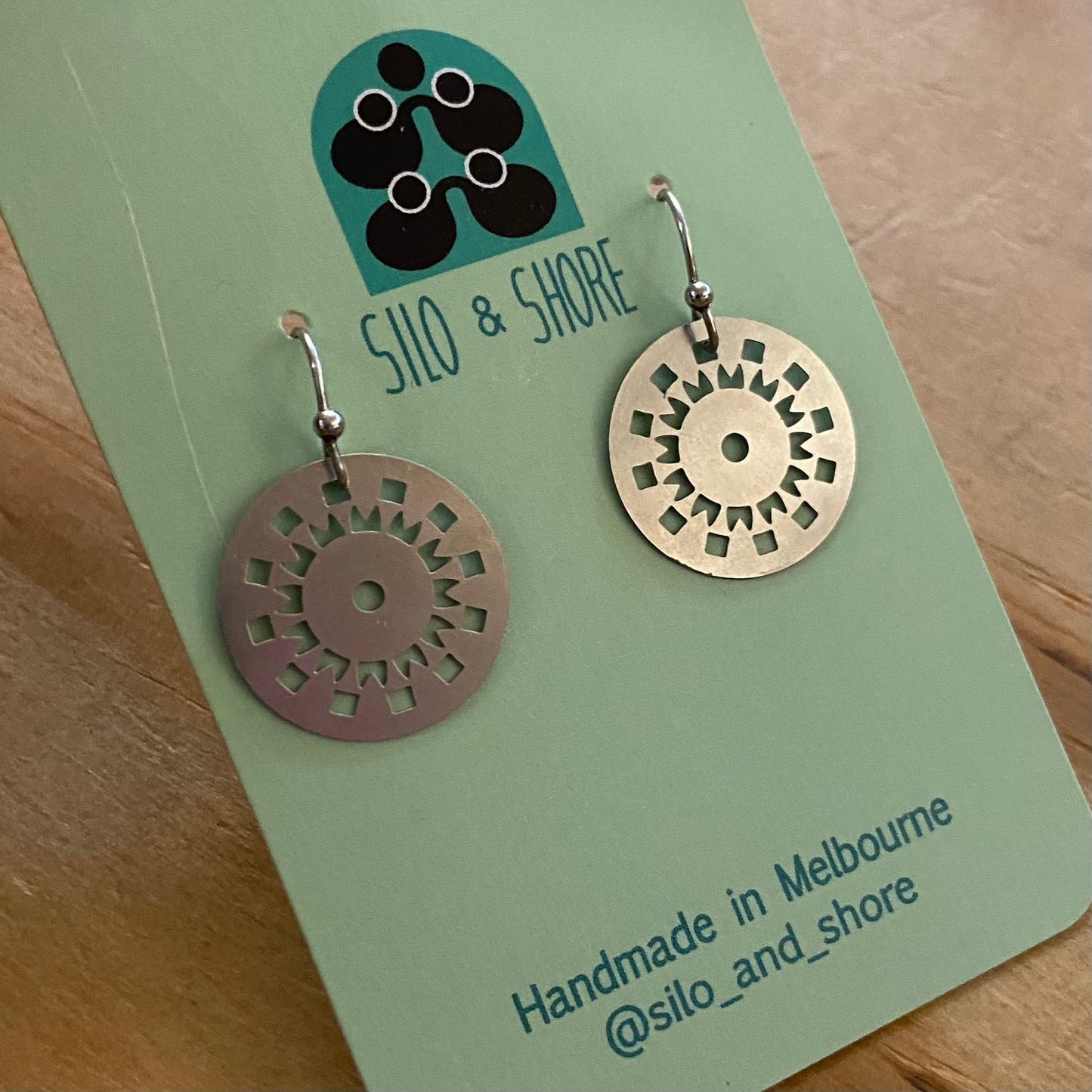 Stainless Steel Statement Earrings - Deco Range