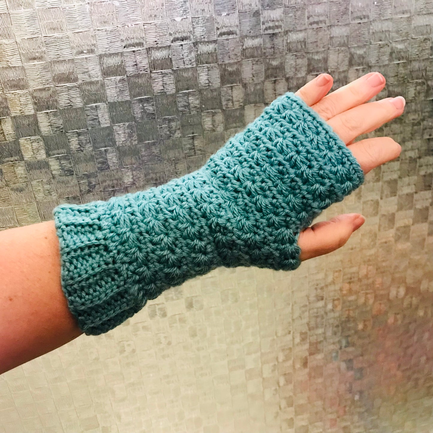 Crochet fingerless gloves - various colours
