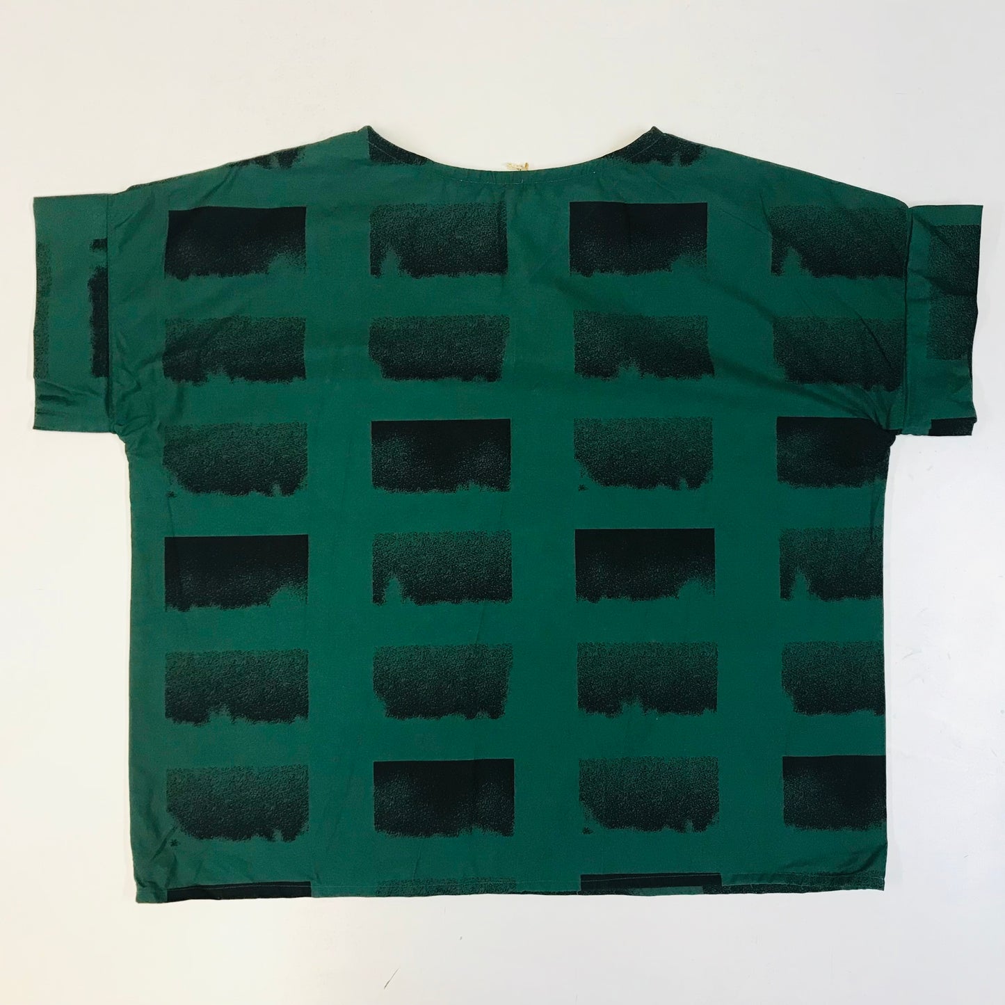 Handmade Women’s Box Top - Forest Shade Check (S/M)