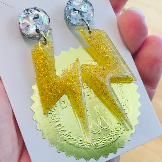 Novelty Resin Sparkle Dangles Earrings