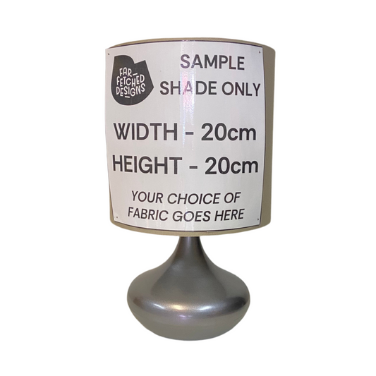 Lamp Base Only - Bulb Squat Table Lamp in Pewter Tones