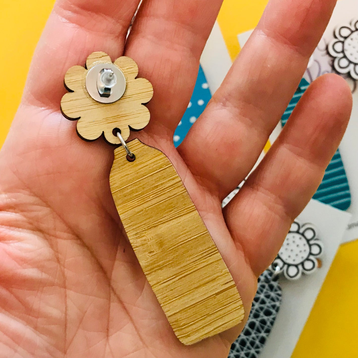 Flower Vase Statement Earrings