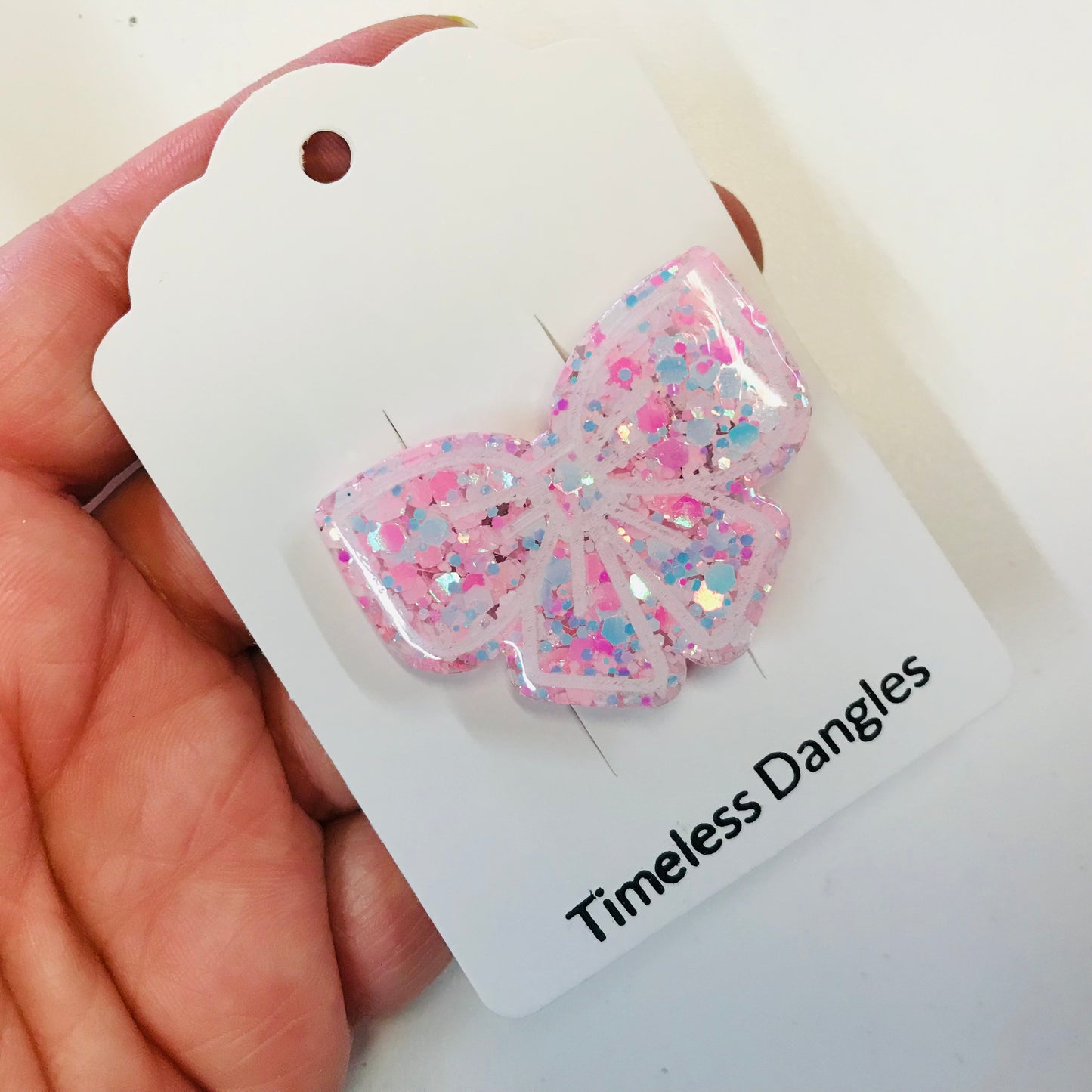 Resin Sparkle Hair Clips - Single Clip