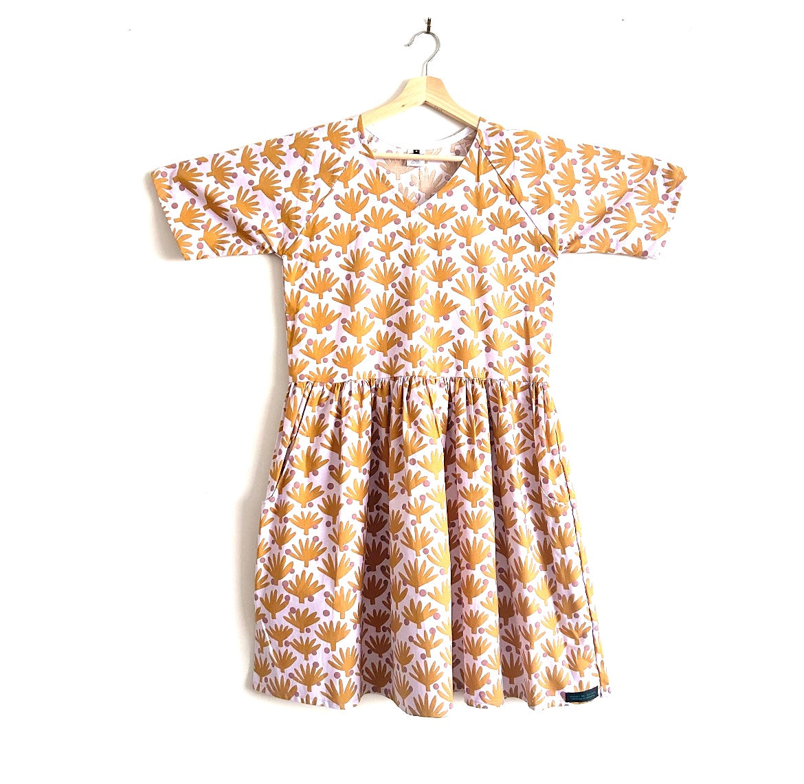 Women’s Handmade Ripple Dress with Pockets (short) - IBIZA / SMALL