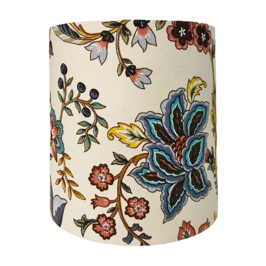 Earthy Floral on Mid Century Table Lamp