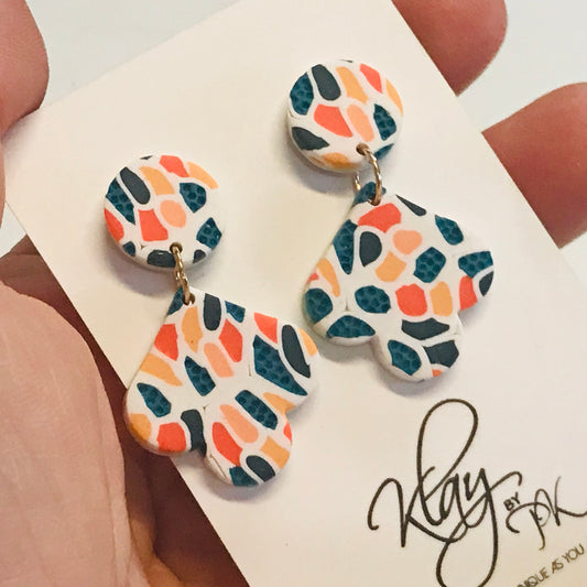 Handmade Polymer Clay Earrings - Tropical