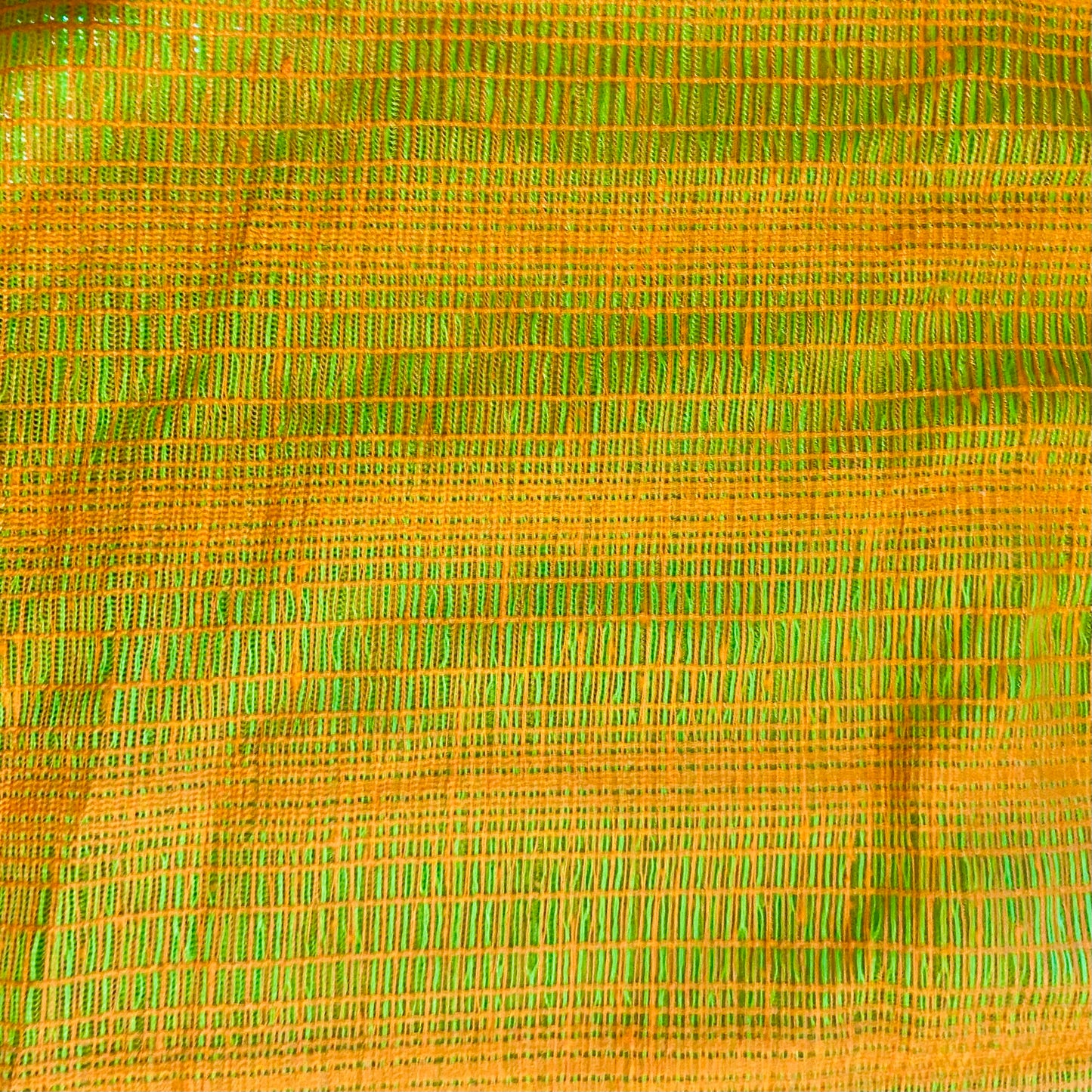 Custom Lamp Shade only - Orange & Lime Vintage Weave