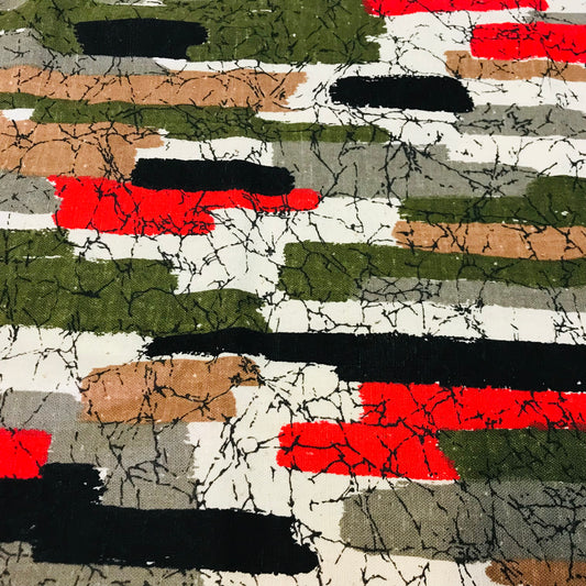 Custom Lamp Shade only - Mid Century Retro Earthy Grid