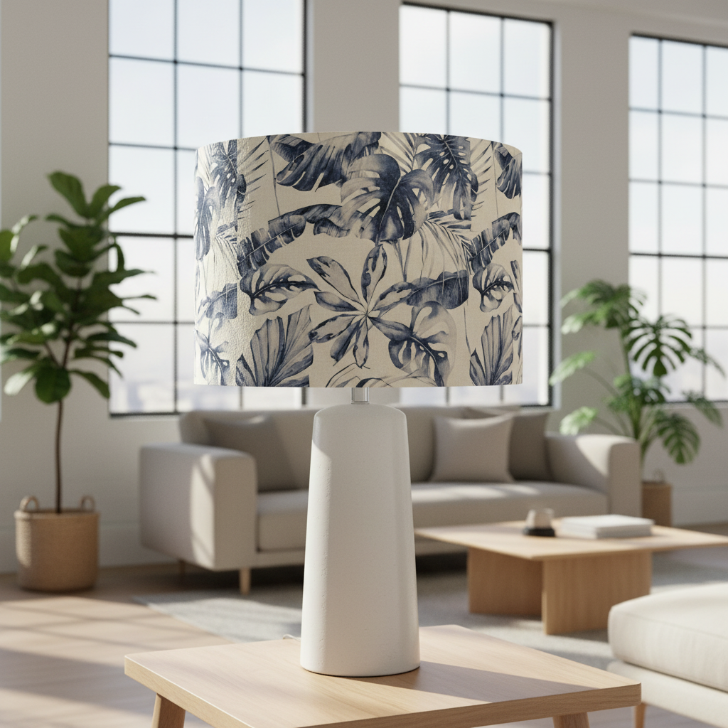 Custom Lamp Shade only - Sepia Palms