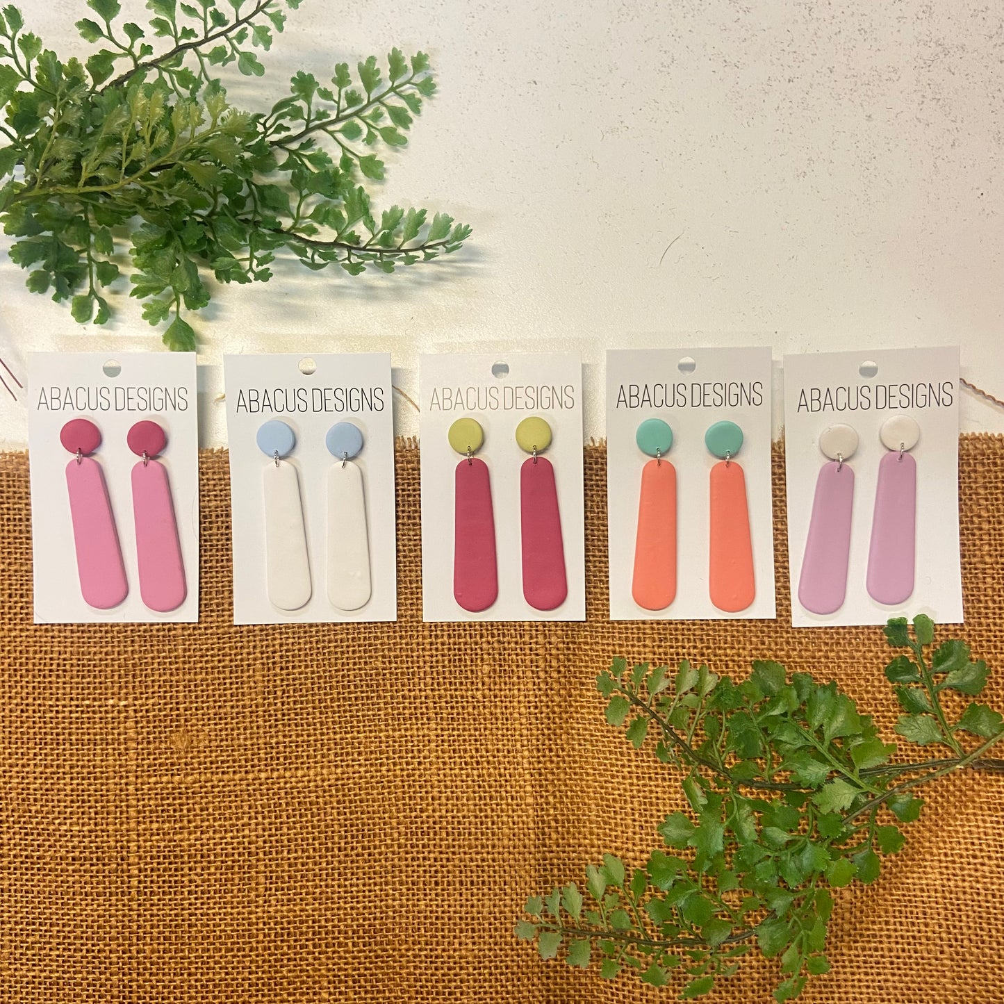 Handmade Polymer Clay Earrings - Tutti Drop