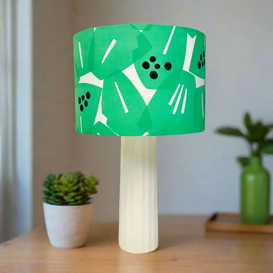 Custom Lamp Shade only - Ullranunkel Green Poppies