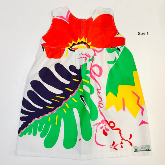 Girls empire handmade dress - 80s Fruit Salad