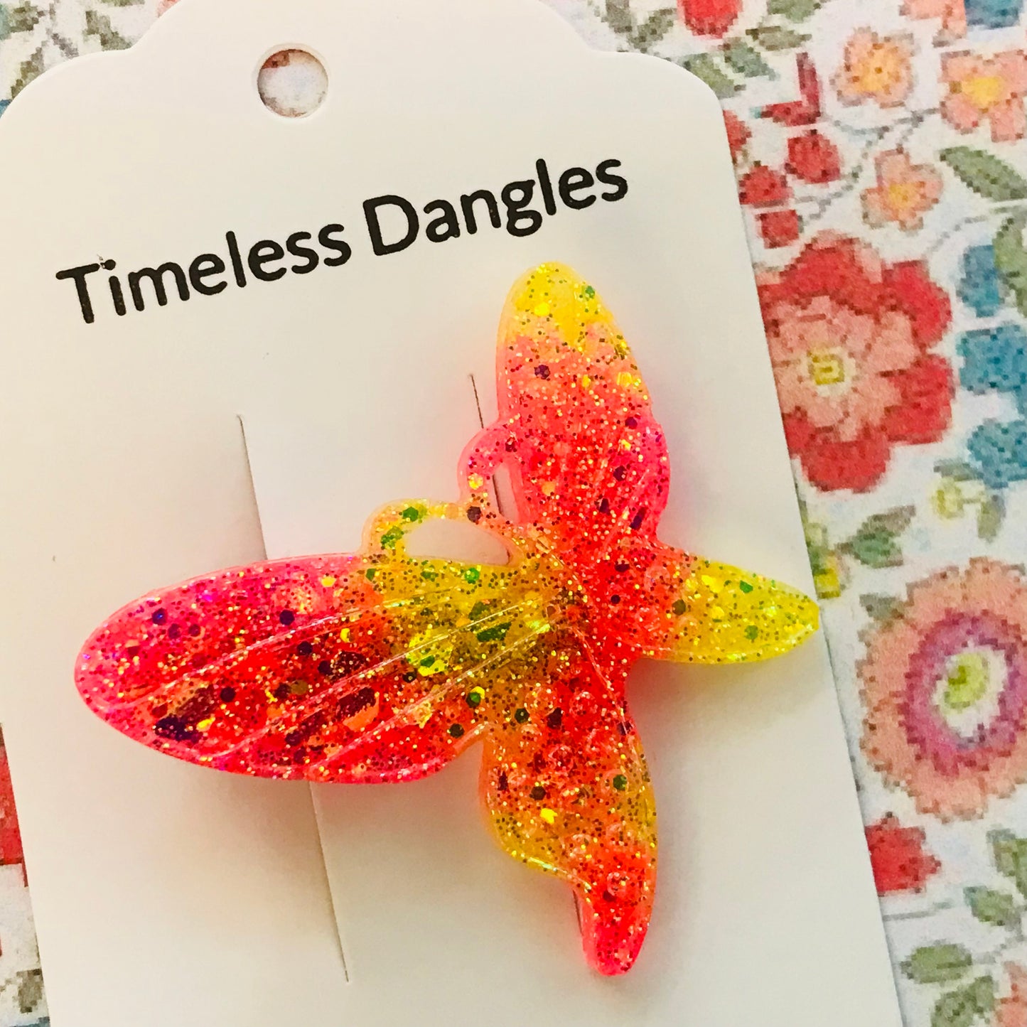 Resin Sparkle Hair Clips - Single Clip